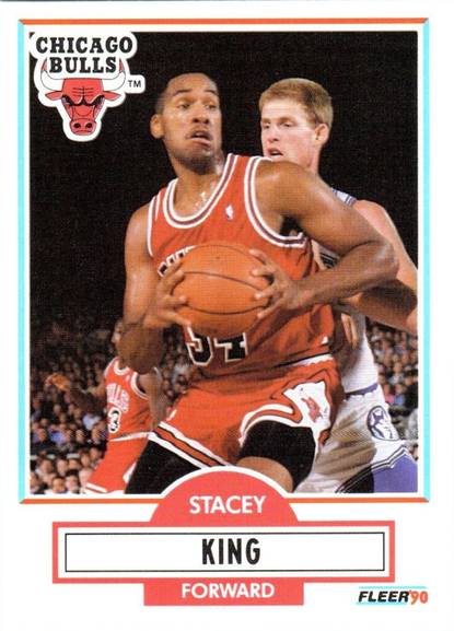 90-91 Fleer Stacey King Jordan shadow card