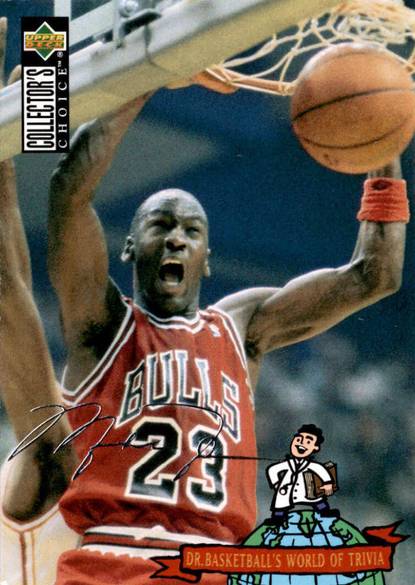 94-95 Collector's Choice Michael Jordan Silver Signature #402