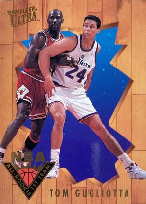 93-94 Tom Gugliotta All-Rookie 1st Team Jordan shadow card trading card