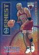 95-96 Topps Finest Michael Jordan Mystery Borderless Silver trading card