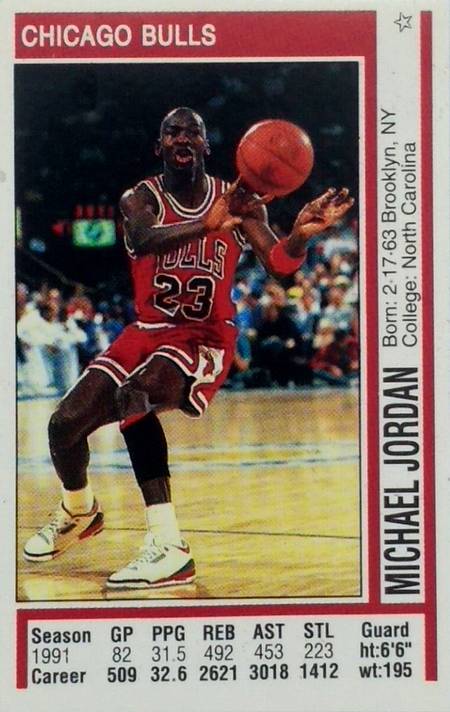 91-92 Panini Michael Jordan
