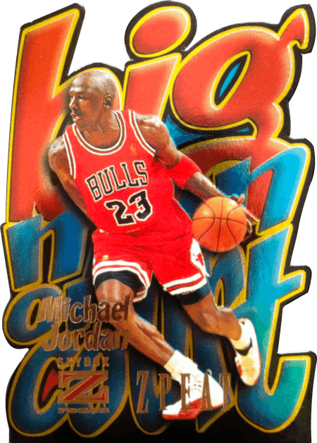 96-97 Michael Jordan Big Man on Court Z-Peat trading card