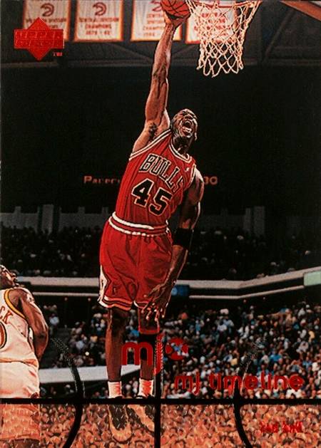 98 Upper Deck Michael Jordan MJx number 45 jersey cards