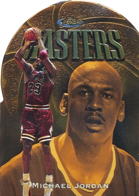 97-98 Topps Finest Michael Jordan Masters Embossed Die-Cut trading card