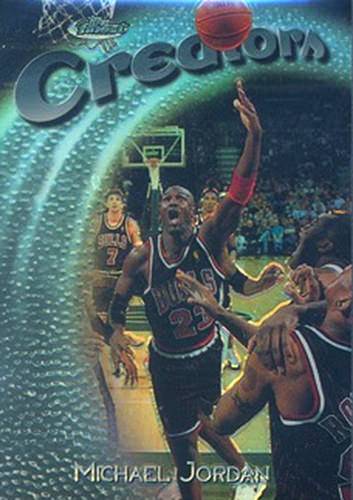 97-98 Topps Finest Michael Jordan Creators Refractor trading card