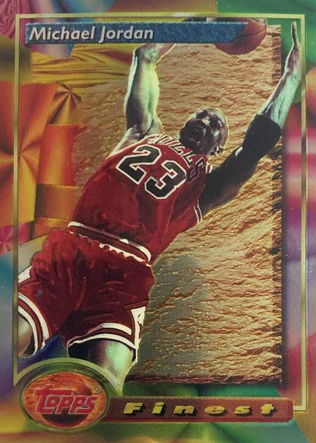 93-94 Topps Finest Michael Jordan trading card