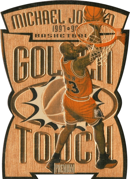 97-98 Michael Jordan Golden Touch trading card