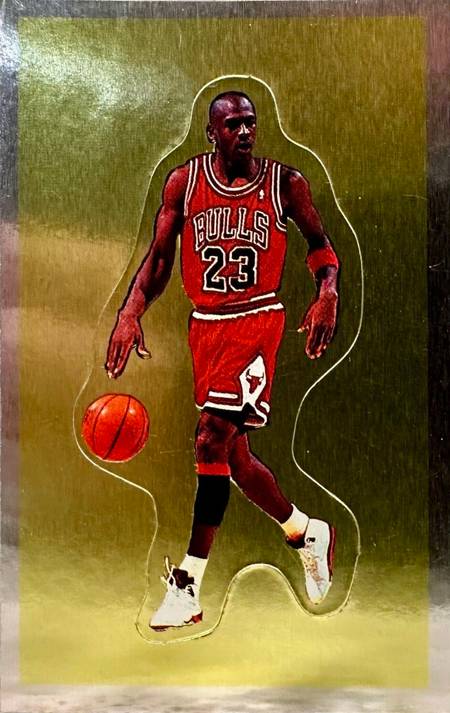 91-92 Panini Michael Jordan Gold Foil Sticker