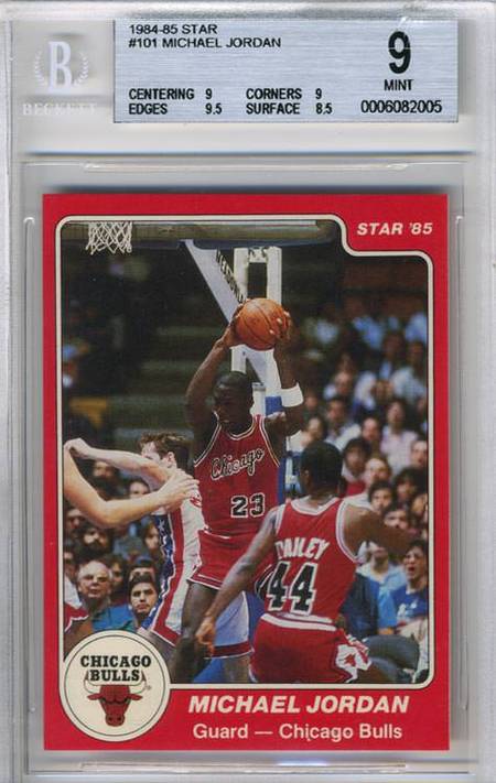 Perforering skridtlængde indtryk Michael Jordan's Brightest Star - Michael Jordan Cards