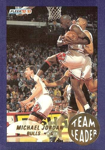 92-93 Fleer Michael Jordan Team Leader 