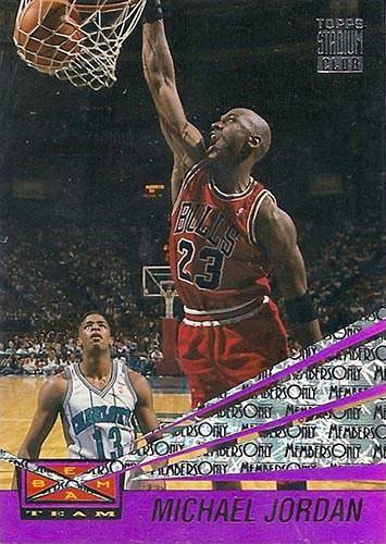 Unique Error 93-94 Members Only Beam Team - Michael Jordan Cards