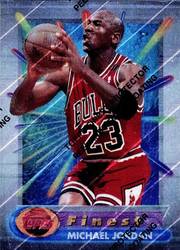 94-95 Topps Finest Michael Jordan wearing number 23