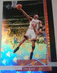 96-97 SP Michael Jordan #16 with unusual extended holograph effect