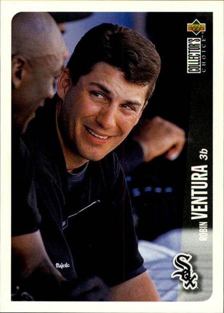 1996 Collector's Choice Baseball Robin Ventura Jordan shadow card
