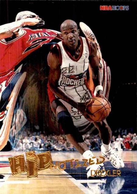 96-97 Clyde Drexler Hipnotized Jordan shadow card - Michael Jordan