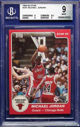 84-85 Michael Jordan Star Co #101 BGS 9