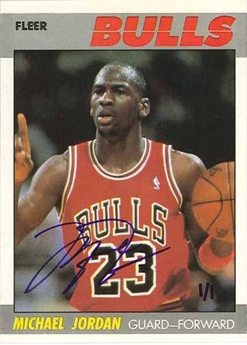 87-88 Fleer Michael Jordan Second Year Card Buyback Auto