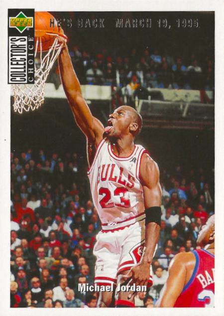 Michael Jordan He's Back Reprints trading card
