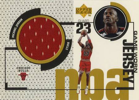 98-99 Michael Jordan Game Jersey trading card
