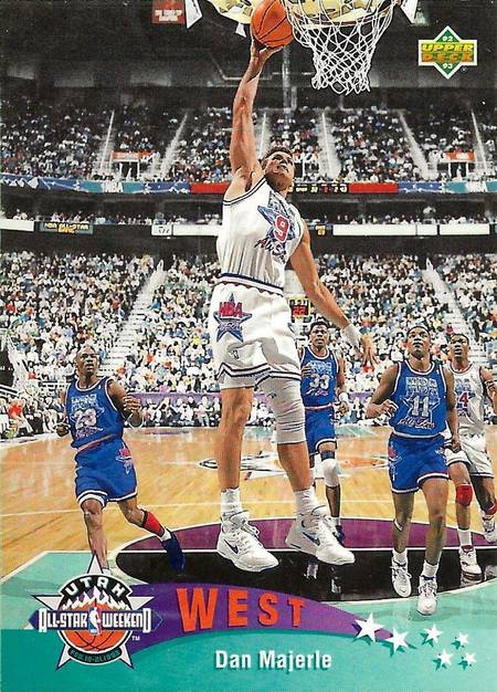 92-93 Upper Deck Dan Majerle All-Star Jordan shadow card