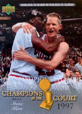 07-08 Upper Deck Steve Kerr Champions of the Court Jordan shadow card trading card