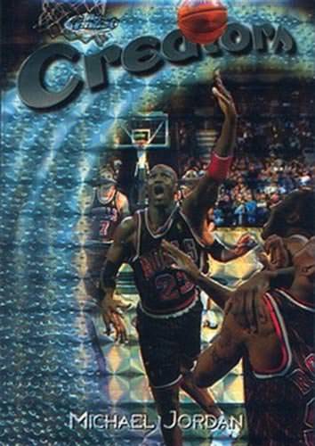 97-98 Topps Finest Michael Jordan Creators Embossed Atomic Refractor trading card