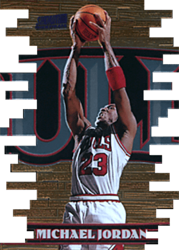 97-98 Michael Jordan Triumvirate trading card