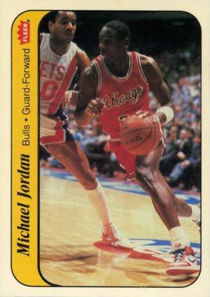 86-87 Fleer Michael Jordan Rookie Sticker