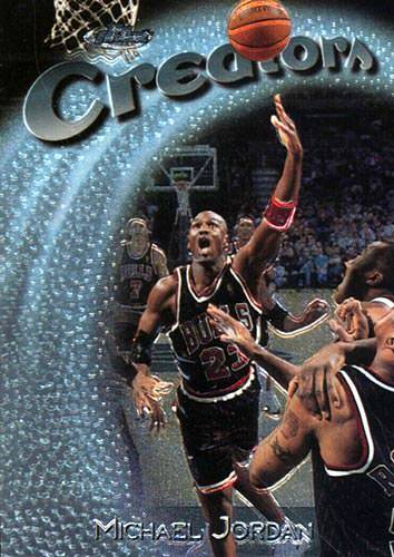 97-98 Topps Finest Michael Jordan Creators Embossed trading card
