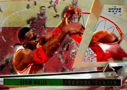93-94 Kevin Willis Behind the Glass Jordan shadow card trading card