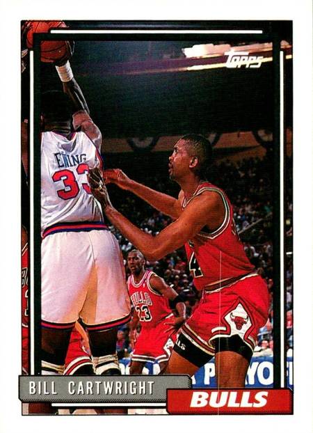 92-93 Topps Bill Cartwright Jordan shadow card trading card