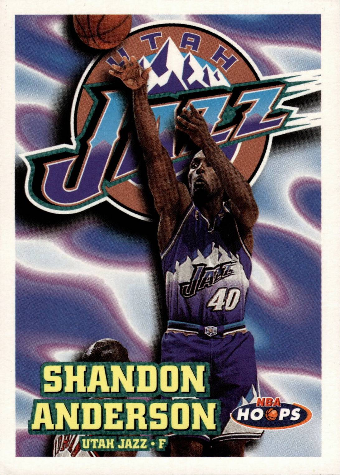 97-98 Hoops Shandon Anderson Jordan shadow card - Michael Jordan Cards