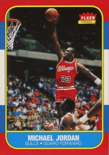 86-87 Fleer Michael Jordan Rookie Card - Michael Jordan Cards