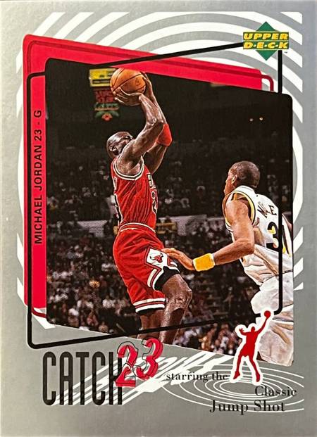 97-98 Michael Jordan Catch 23 Stickers trading card