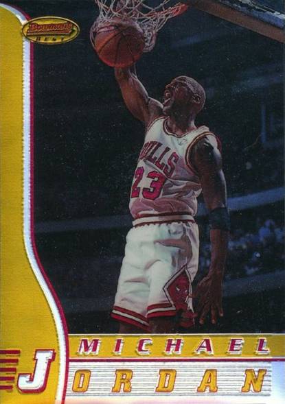 96-97 Bowman's Best Michael Jordan Refractor - Michael Jordan Cards