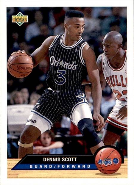 92-93 Upper Deck McDonald's Dennis Scott Jordan shadow card