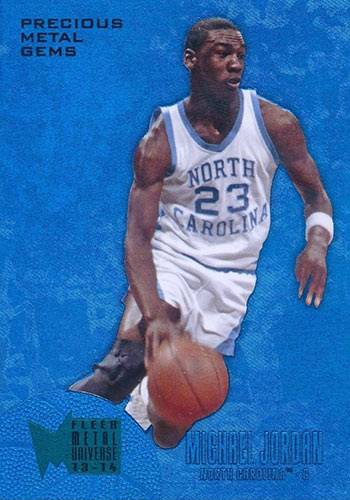 13-14 Fleer Retro Michael Jordan PMG Blue trading card