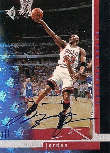96-97 SP Michael Jordan Buyback Auto trading card