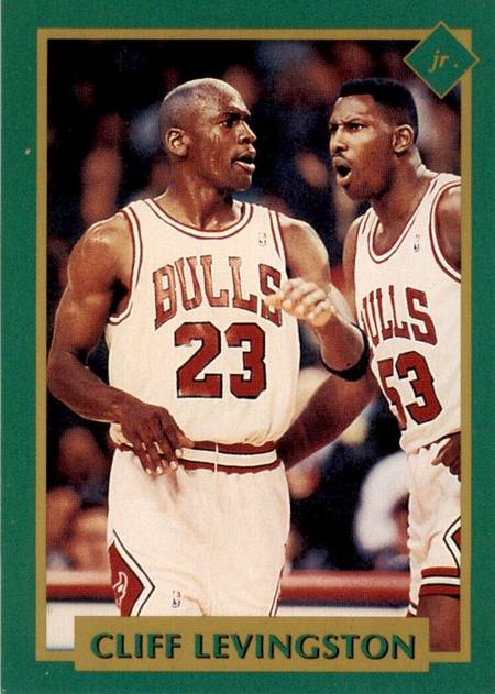 91 Tuff Stuff Jr NBA Finals Cliff Levingston #23 Jordan shadow card