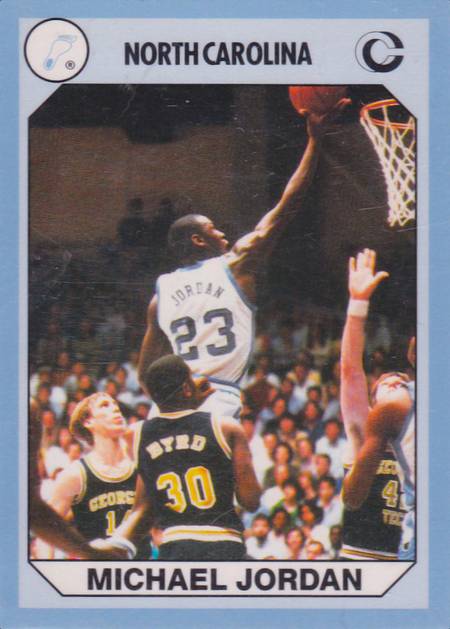 90-91 North Carolina Michael Jordan Collegiate Collection trading card