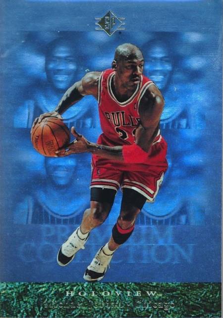 95-96 Michael Jordan Holoviews trading card