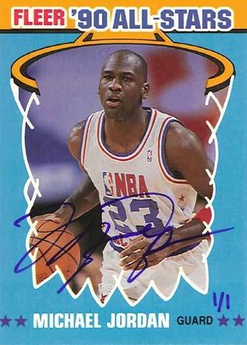 90-91 Fleer Michael Jordan Sticker Buyback Auto