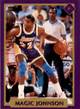 91 Tuff Stuff Jr NBA Finals Magic Johnson #17 Jordan shadow card trading card