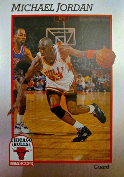 Former print manager Leo Anderson's 1991 Michael Jordan Hoops prototype cards - raw, SGC9 and cardboard copy missing the PROTOTYPE designation