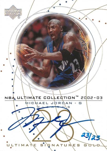 2002 Upper Deck Glass Kobe Bryant/Michael Jordan One - Two Combo