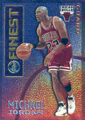 95-96 Topps Finest Michael Jordan Mystery Borderless Silver 