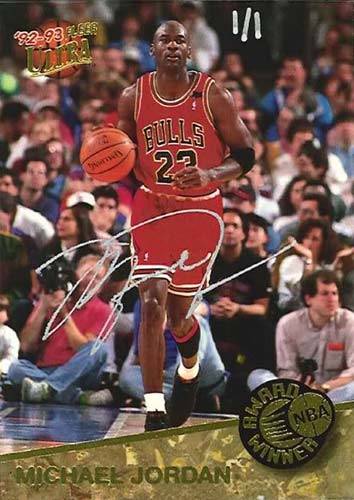 92-93 Michael Jordan Award Winner Buyback Auto trading card