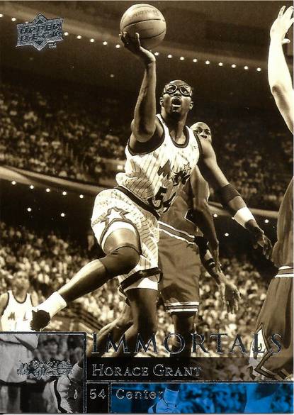 09-10 Upper Deck Horace Grant Immortals Jordan shadow card trading card