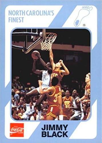 89-90 North Carolina Jimmy Black Collegiate Collection Jordan shadow card
