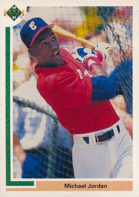 91 Upper Deck Michael Jordan Baseball Card